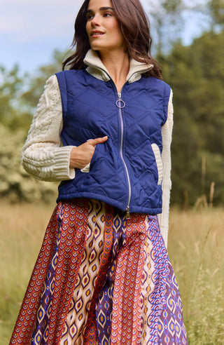 Andie Jacket in Mid Navy