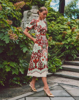 Pippa Midi in Jardin Rose