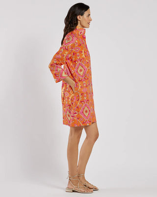 Helen Dress in Gilded Garden Mandarin Gold