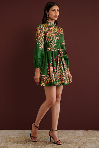 Rowena Dress in Forest