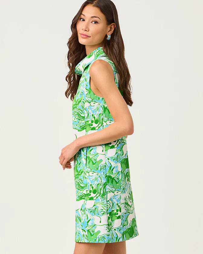 Payson Shift Dress in Capri Blue Galloping Gals Monkee's of Naples Payson Shift Dress in Capri Blue Galloping Gals Monkee's of Naples