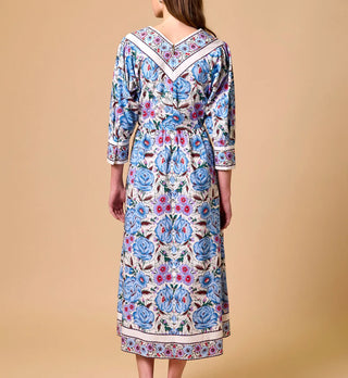 Blanche Midi Dress in Fluora