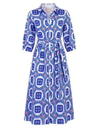 Brie Dress in Palermo Sapphire