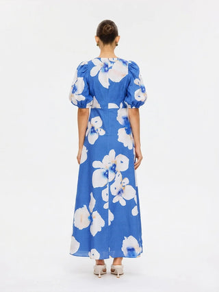 Rowena Maxi Dress in Blue