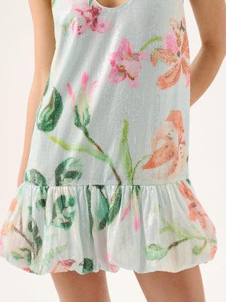 Bambi Sequin Mini Dress in Tucano