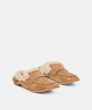 Cloey Plush LT Brown Suede