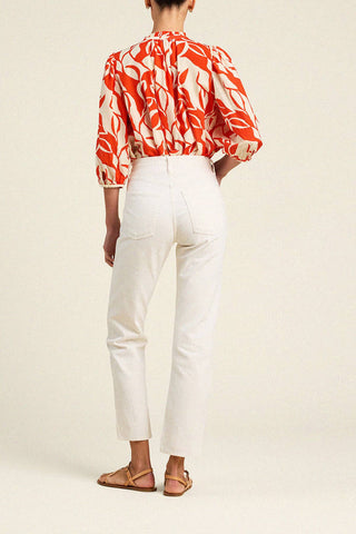 Orly Blouse in Red Amaranta