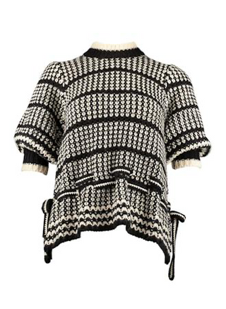 Alexa Sweater in Black White