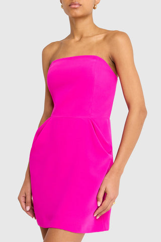 Sabela Dress in Dark Hot Pink
