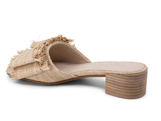 Chip Slide in Natural Raffia