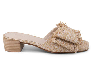 Chip Slide in Natural Raffia