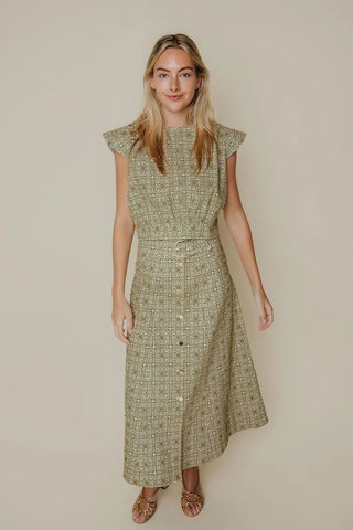 Silvie Skirt in Olive Tile
