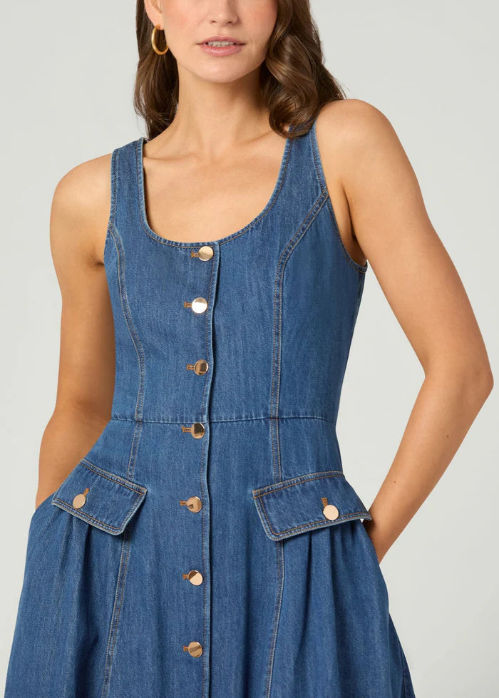 Belle Dress in Washed Denim 8 Belle Dress in Washed Denim 8