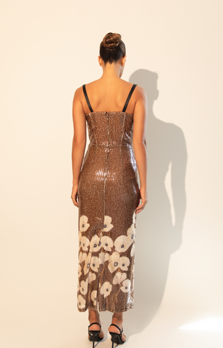 Evelyn Maxi in Garden Brown