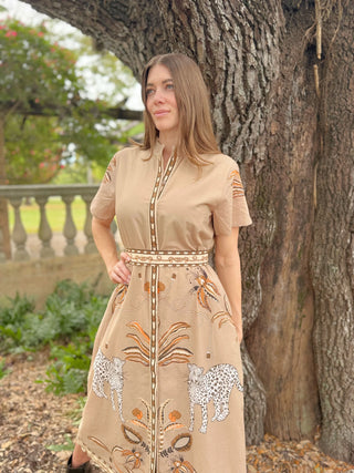 Sydney Shirtdress in Oasis Sand