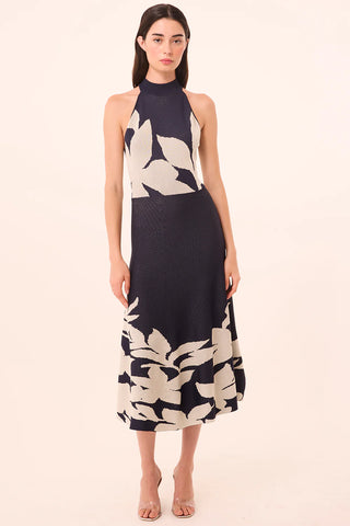 Eugenie Dress in Navy Flora