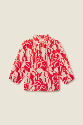 Orly Blouse in Red Amaranta