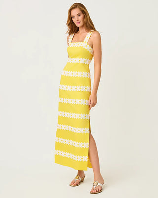 Davis Maxi Dress in Estelle Yellow
