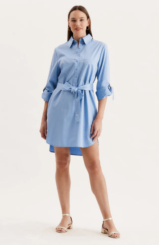 Emmaline Shirtdress in Porcelain