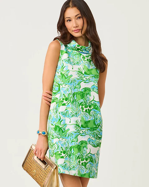 Payson Shift Dress in Capri Blue Galloping Gals Monkee's of Naples Payson Shift Dress in Capri Blue Galloping Gals Monkee's of Naples