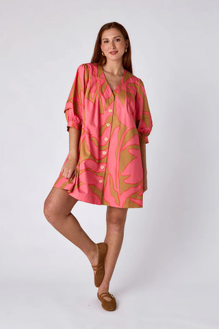 Lennie Dress in Pressed Floral