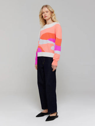 Cari Wave Crew in Coral Wave/Hot Coral, Neon Coral, Willow, Sassy Pink