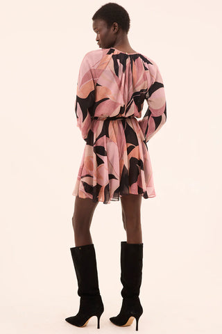 Anthea Dress in Moody Abstract Flora