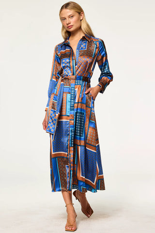 Hermina Dress in Tile Patchwork
