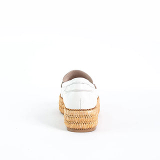 Greta Platform Loafer in Alabaster