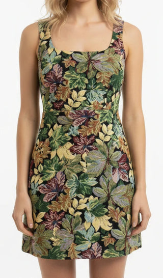 Linnie Dress in Leaf and Loom