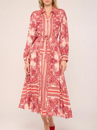 Kellen Dress in Hearts in Tandem Print