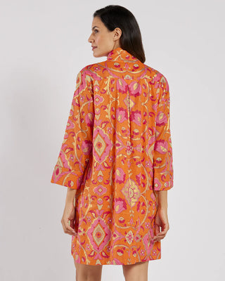 Helen Dress in Gilded Garden Mandarin Gold