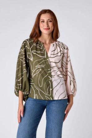 Livie Top in Climbing Ivy Mix