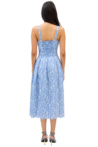 Gianna Dress in Blue Steel