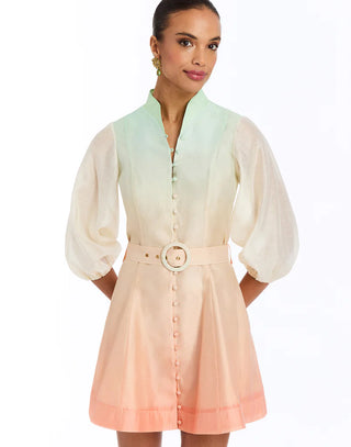 Valencia Mini Dress in Coastal Ombre