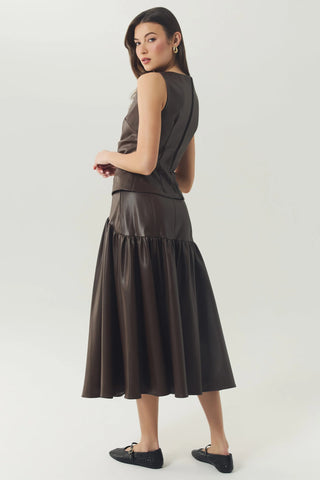 Amber Top in Brown