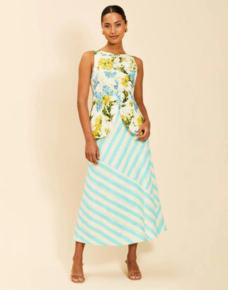 Santiago Convertible Midi Skirt in Aegean Blooms