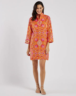 Helen Dress in Gilded Garden Mandarin Gold