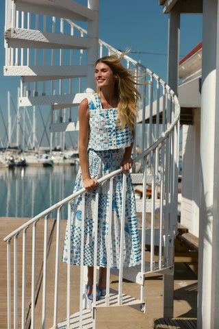 Quinn Skirt in Sea Atlas