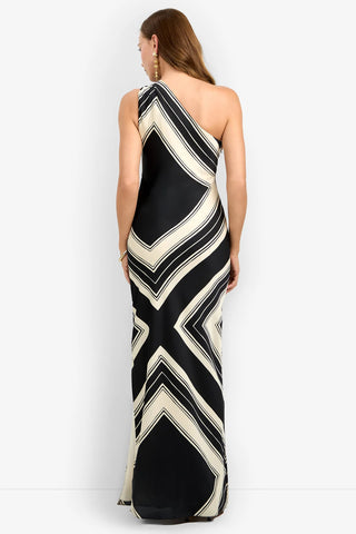 Chianti Dress in Almond/Black