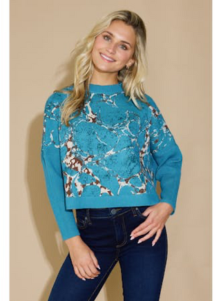 Leona Sweater in Riverstone