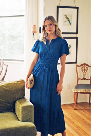 Eloise Dress in Chambray