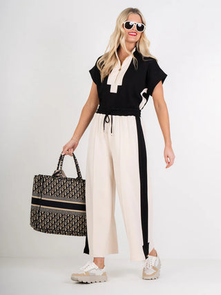 Teddy Pant in Black Sand