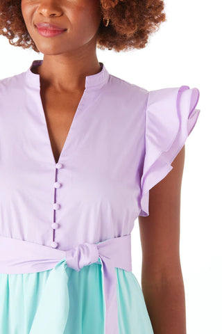 Kemble Dress in Sherbet Colorblock