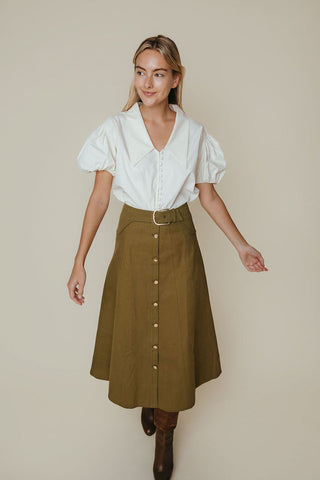 Silvie Skirt in Olive