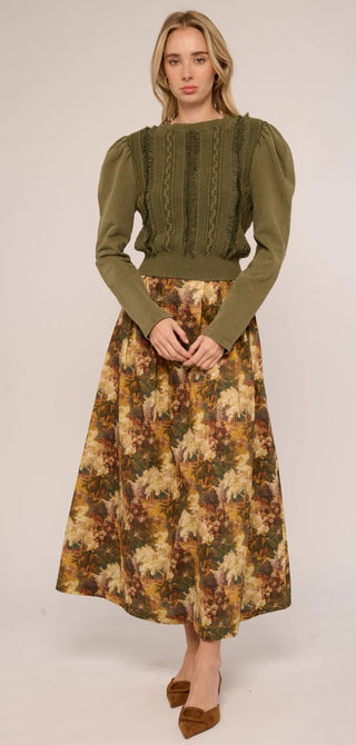 Liv Knit Pullover in Ivy Green