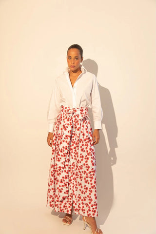 Lia Skirt in Poppy Red